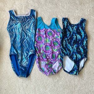 3 Gymnastics Leotards